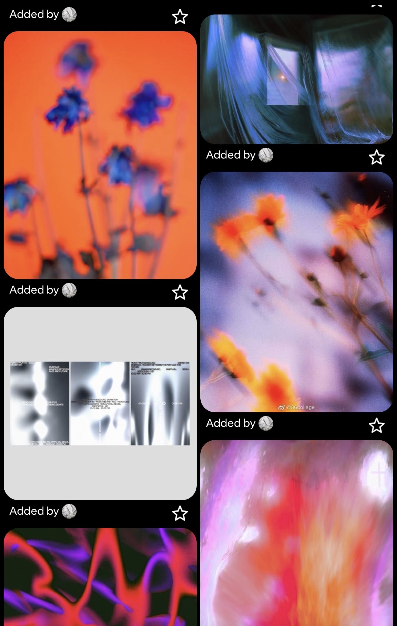Screenshot of one of my Pinterest boards I love