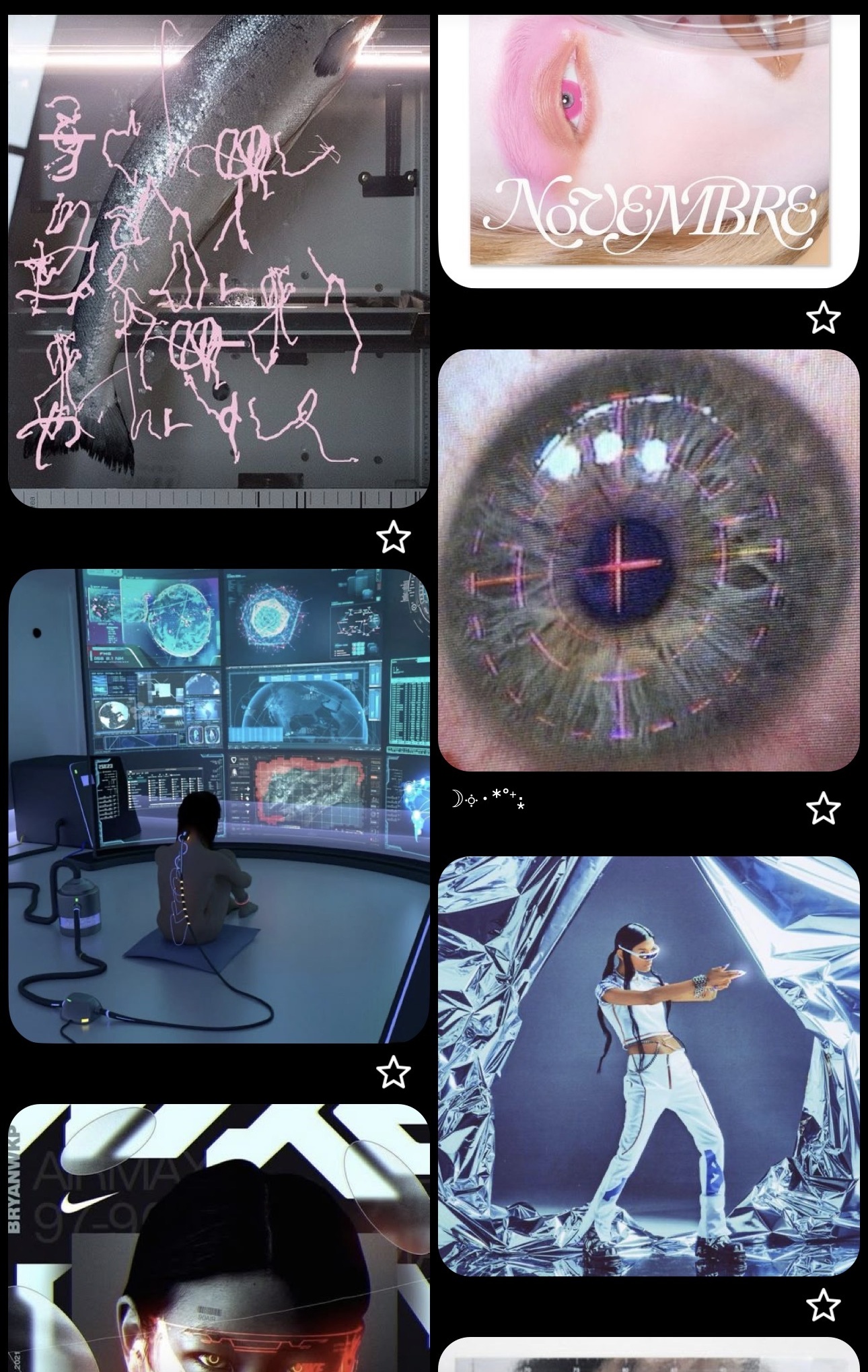 Screenshot of one of my Pinterest boards I love